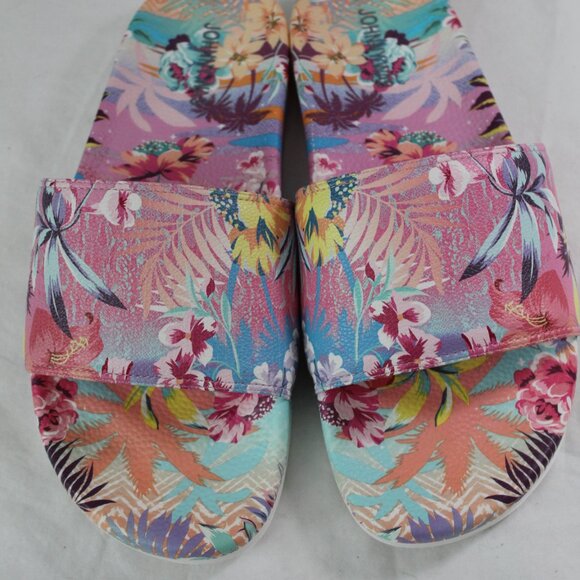 NWT Johnny Was Biya JWLA Zeru Pool Platform Slides Slip Ons Sandals Flats 9 - Picture 2 of 5